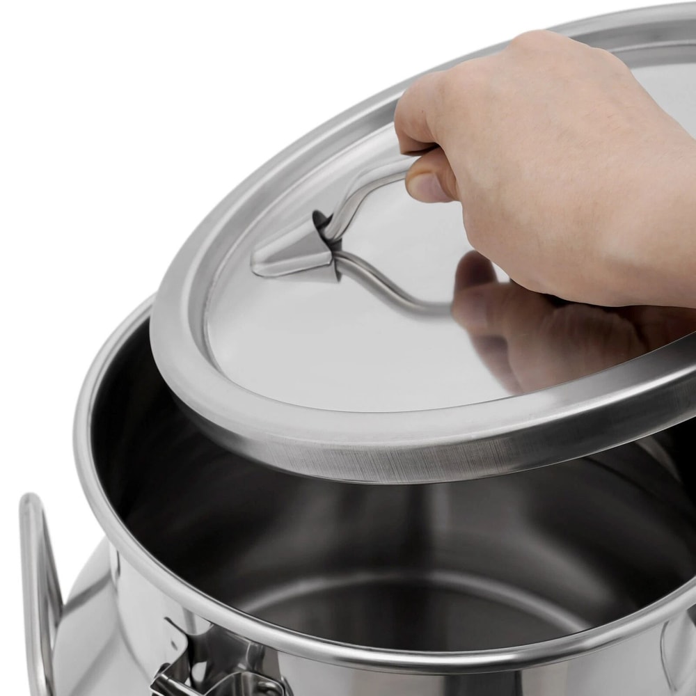 Stainless Steel Milk Can With Faucet Sealed Storage Jug 7