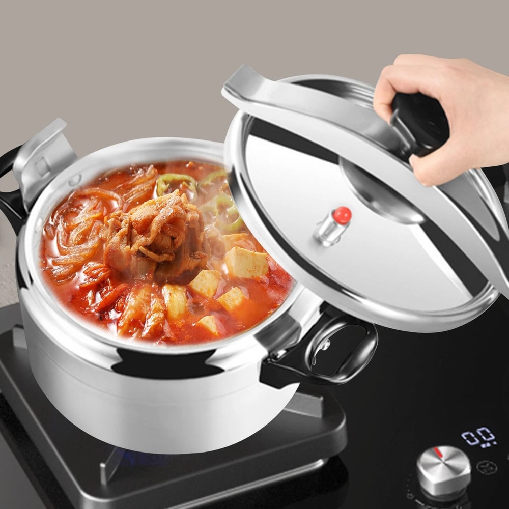 Compact Mini Pressure Canner Cooker Efficient Aluminum Alloy 5
