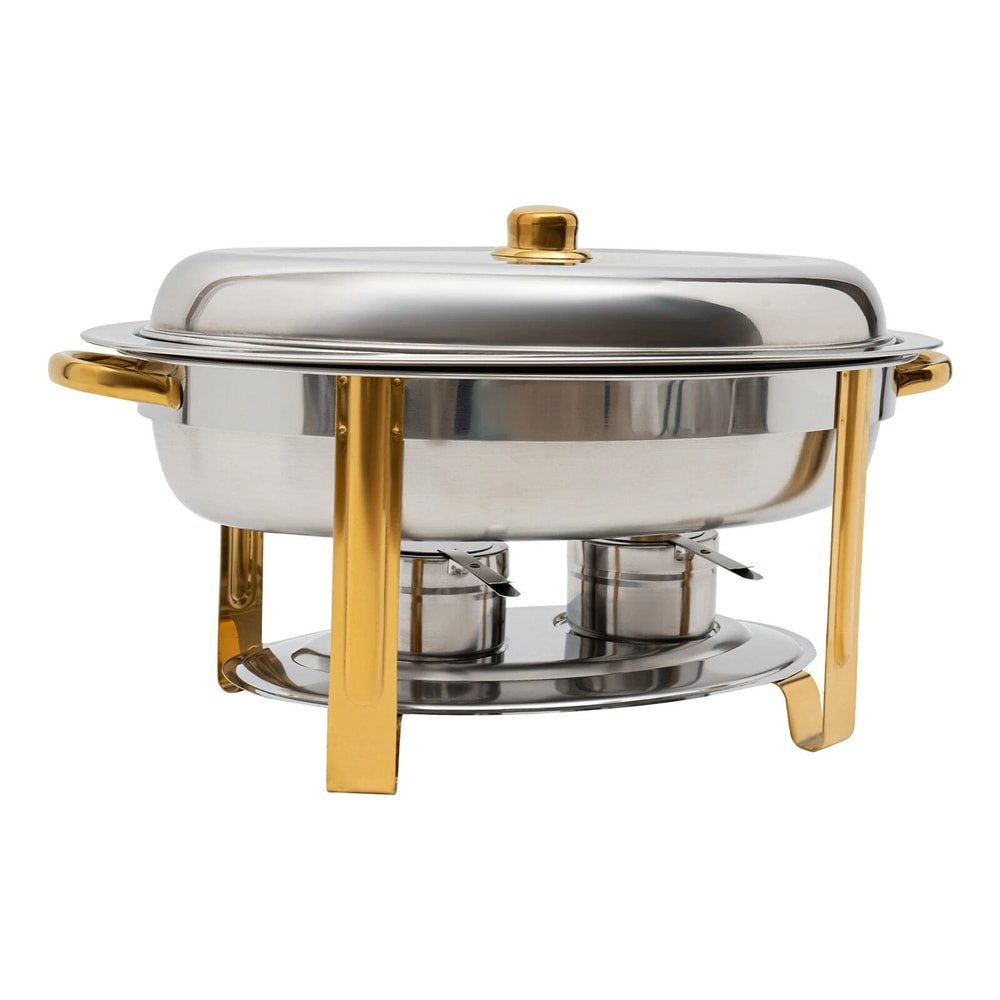 Stainless Steel Chafing Dish Set Buffet Food Warmer Catering Chafer Pan 6