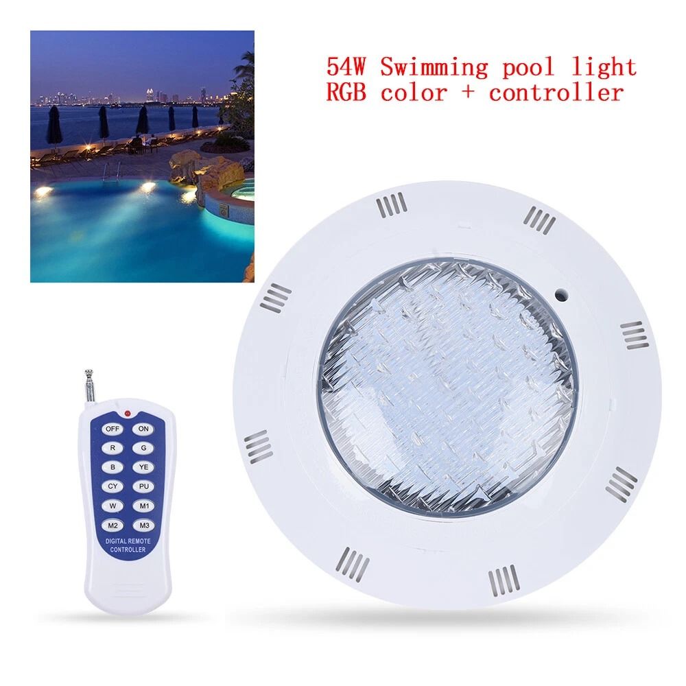 RGB Underwater LED Pool Light Waterproof Swimming Pool Spa Lighting 7