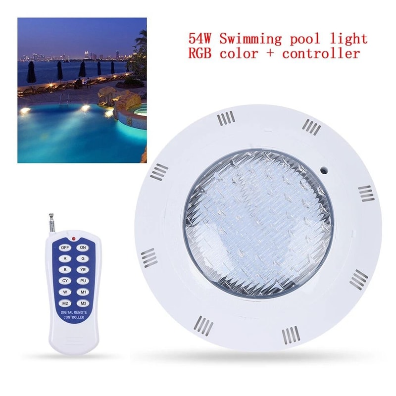RGB Underwater LED Pool Light Waterproof Swimming Pool Spa Lighting 7