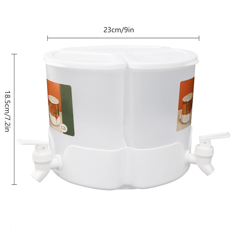 Premium Rotating Beverage Dispenser Compartment Party Drink Station 5