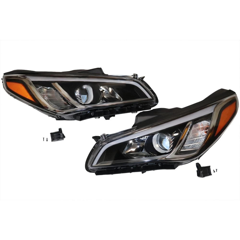 Headlight Set For Hyundai Sonata Left Right Headlamp Assembly OEM Quality Replacement 13