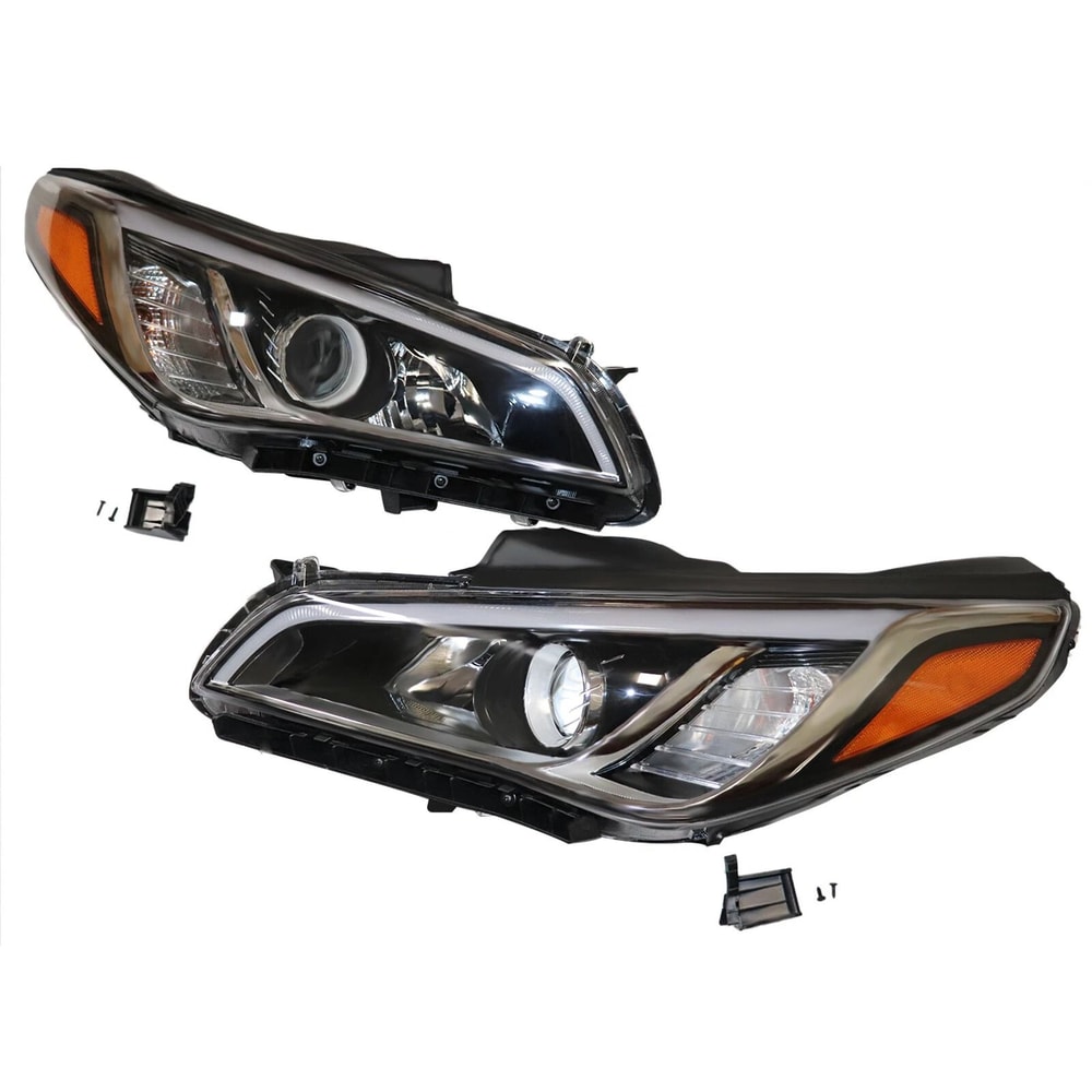 Headlight Set For Hyundai Sonata Left Right Headlamp Assembly OEM Quality Replacement 14