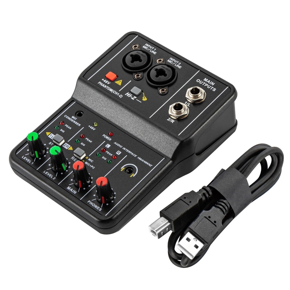 Studio Ready Channel USB Audio Mixer Live Sound Recording Interface 5