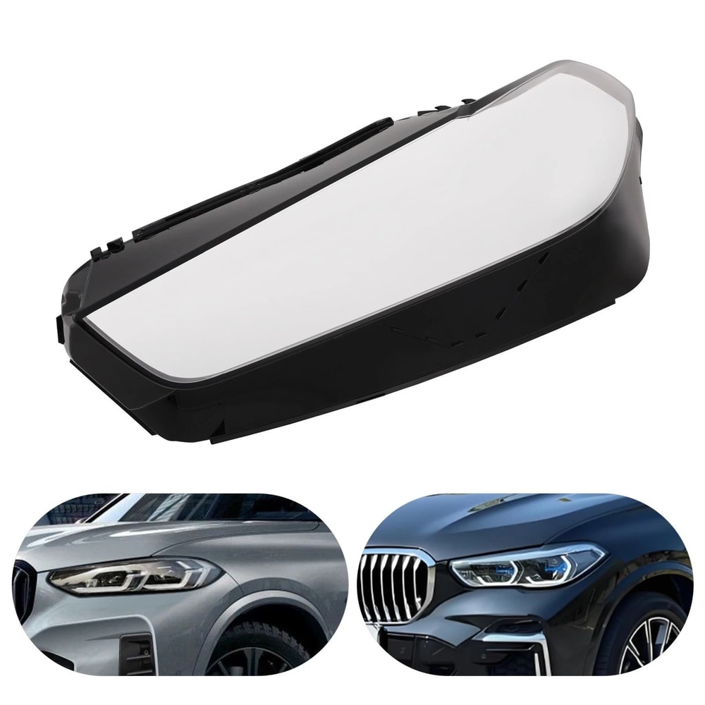 Premium Left Front Headlight Cover Replacement Headlamp Lens For BMW X5 3
