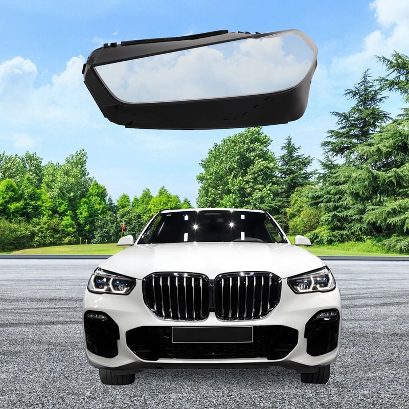 Premium Left Front Headlight Cover Replacement Headlamp Lens For BMW X5 9