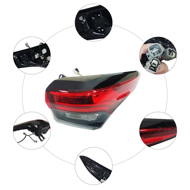 For Toyota Highlander Passenger Right Side Outer Tail Light Rear Lamp 10
