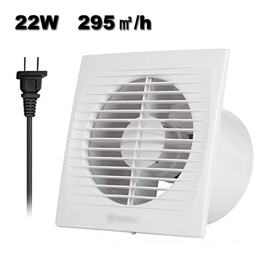 Wall Mounted Silent Exhaust Fan For Toilet Kitchen Ventilation 7