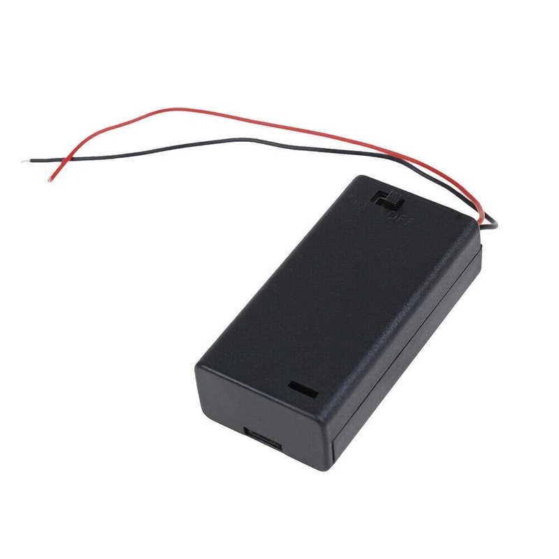 Battery Holder Compartment Case With ONOFF Switch Plastic Lid For Easy Storage And Access 3