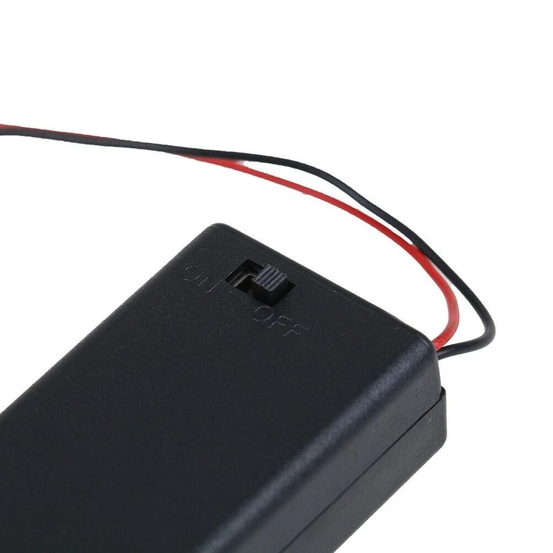 Battery Holder Compartment Case With ONOFF Switch Plastic Lid For Easy Storage And Access 4