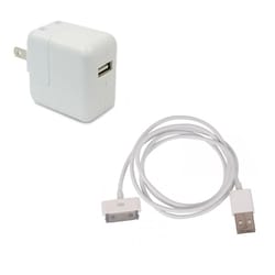 ipad charger adapter plug + usb cable for ipad high quality power solution