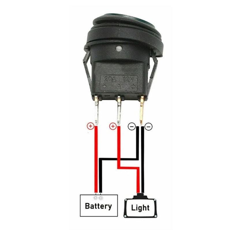 Waterproof DC Rocker Switch For Car Boat LED Light Universal ONOFF 5