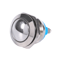 Silver Waterproof Metal Circle Push Button Momentary Horn Switch For CarBoat 0