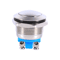 Silver Waterproof Metal Circle Push Button Momentary Horn Switch For CarBoat 5
