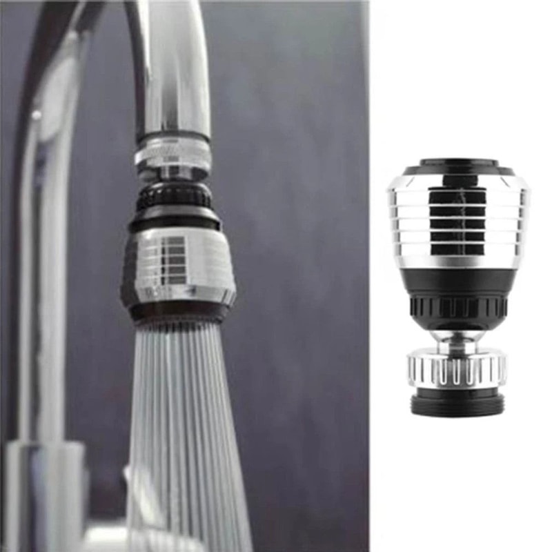 360 Swivel Faucet Aerator Kitchen Faucet Sprayer Chrome Nozzle Adapter 5