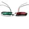 LED Boat Navigation Lights Red Green Universal Chrome Bow Light Set 9