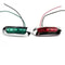 LED Boat Navigation Lights Red Green Universal Chrome Bow Light Set 9