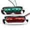LED Boat Navigation Lights Red Green Universal Chrome Bow Light Set 0
