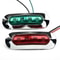 LED Boat Navigation Lights Red Green Universal Chrome Bow Light Set 0