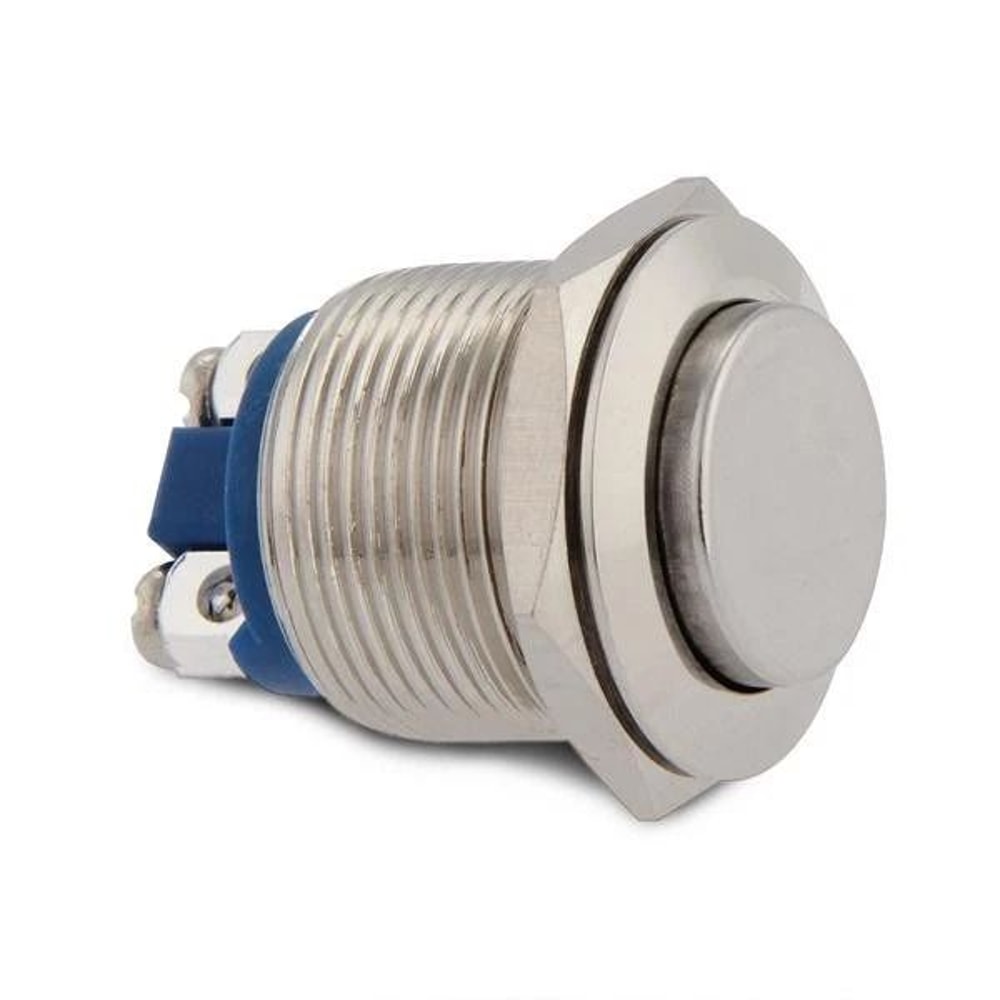 Silver Push Button Switch Waterproof Metal Momentary Horn Switch For Car Boat Golf Cart 3