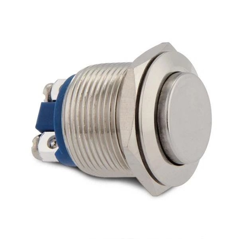 Silver Push Button Switch Waterproof Metal Momentary Horn Switch For Car Boat Golf Cart 3