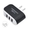 3 Port USB Wall Charger Plug With Glowing Light For Universal Cell Phones 1