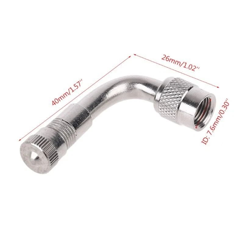 90 Degree Valve Stem Extension For Car Motorcycle RV Tires 6