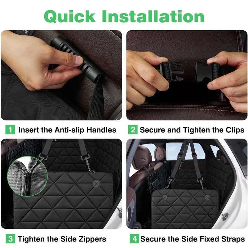 Waterproof Dog Car Seat Cover Hammock Oxford Back Seat Protector 1