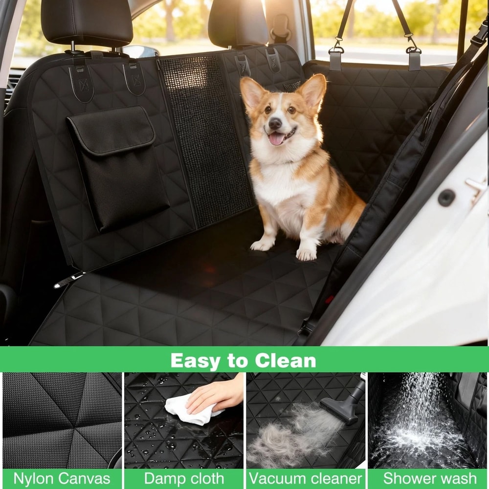 Waterproof Dog Car Seat Cover Hammock Oxford Back Seat Protector 5
