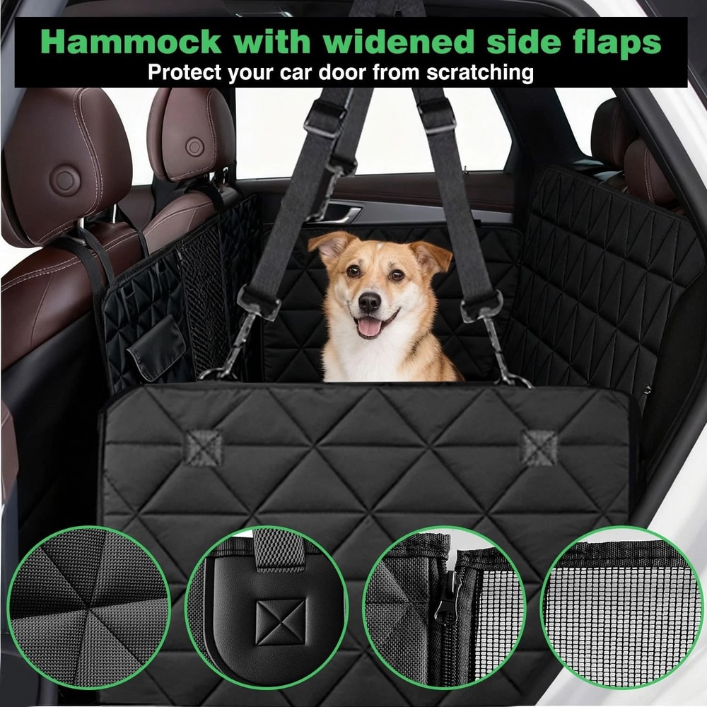 Waterproof Dog Car Seat Cover Hammock Oxford Back Seat Protector 6