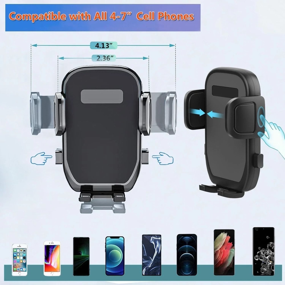 Car Cup Holder Phone Mount With Long Arm 360 Rotation And Adjustable Cup Expander 5