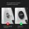 Car Door Lock Cover Set With Carbon Fiber Look Protective Trim 2