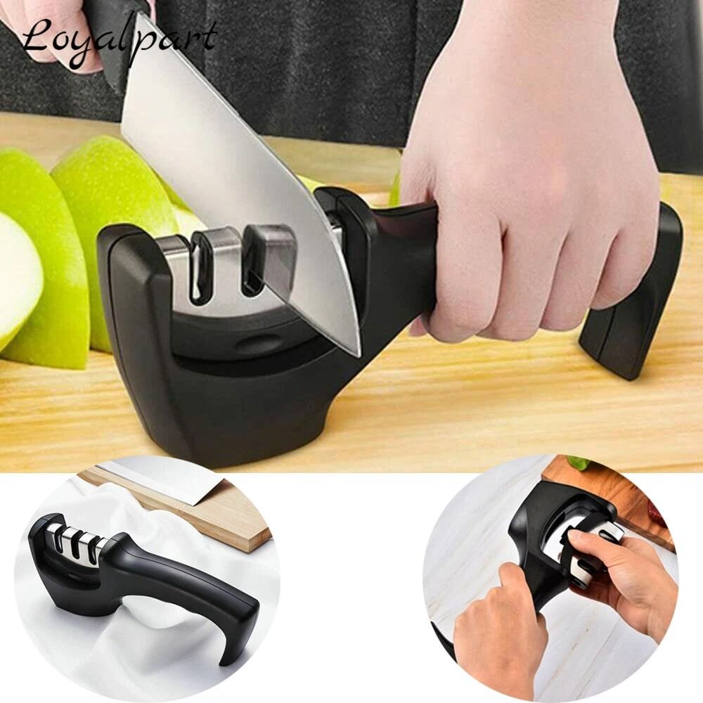 3 Stage Knife Sharpener With Tungsten Knife Sharpener System For Kitchen Blades 11