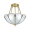 Vintage Pendant Light 4 Light Antique Brass Hanging Chandelier 2