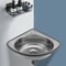 Space Saving Corner Sink Stainless Steel Bar Sink For RV Kitchen Bathroom 12