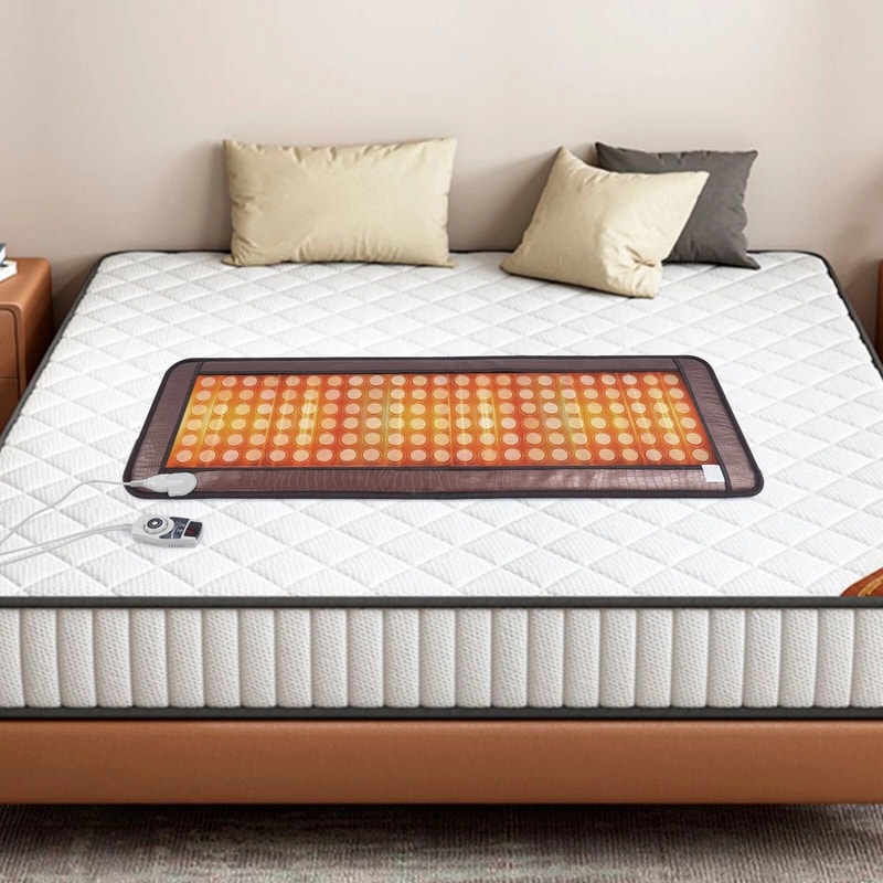 Natural Jade Tourmaline Far Infrared Heating Pad Therapy Mat 9