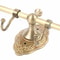 Vintage Brass Towel Rack With Wall Mounted Shelf Bar And 4 Hooks 2