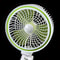 Solar Powered Fan With LED Light Rechargeable Portable Cooling Fan 5