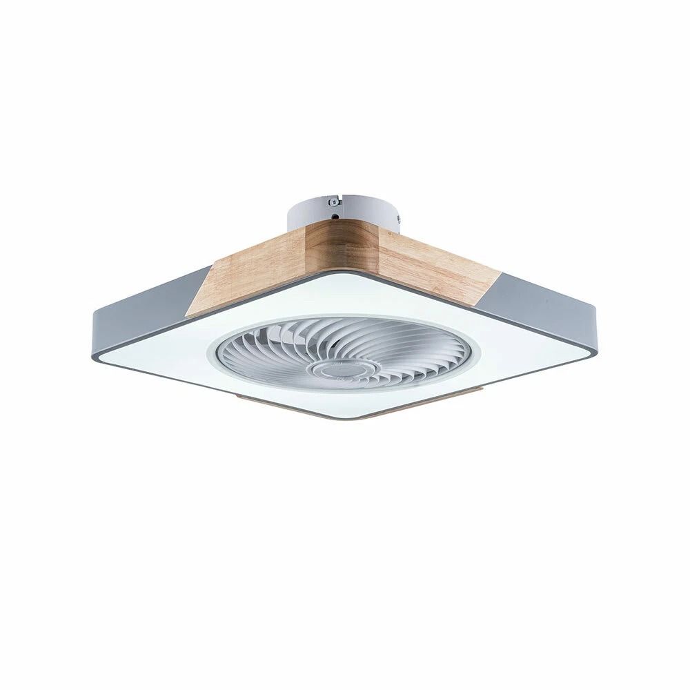 LED Ceiling Fan Lamp With Remote Control Speed Dimmable Light Low Profile Modern Design 4