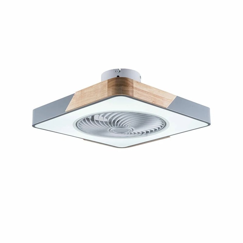 LED Ceiling Fan Lamp With Remote Control Speed Dimmable Light Low Profile Modern Design 4