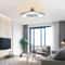 LED Ceiling Fan Lamp With Remote Control Speed Dimmable Light Low Profile Modern Design 0
