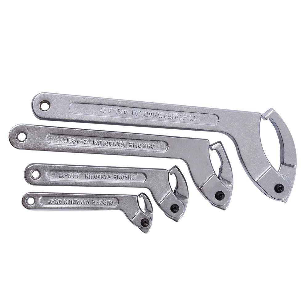 Adjustable Wrench Set For Nut Removal And Tightening Chrome Vanadium Spanner Tools 6