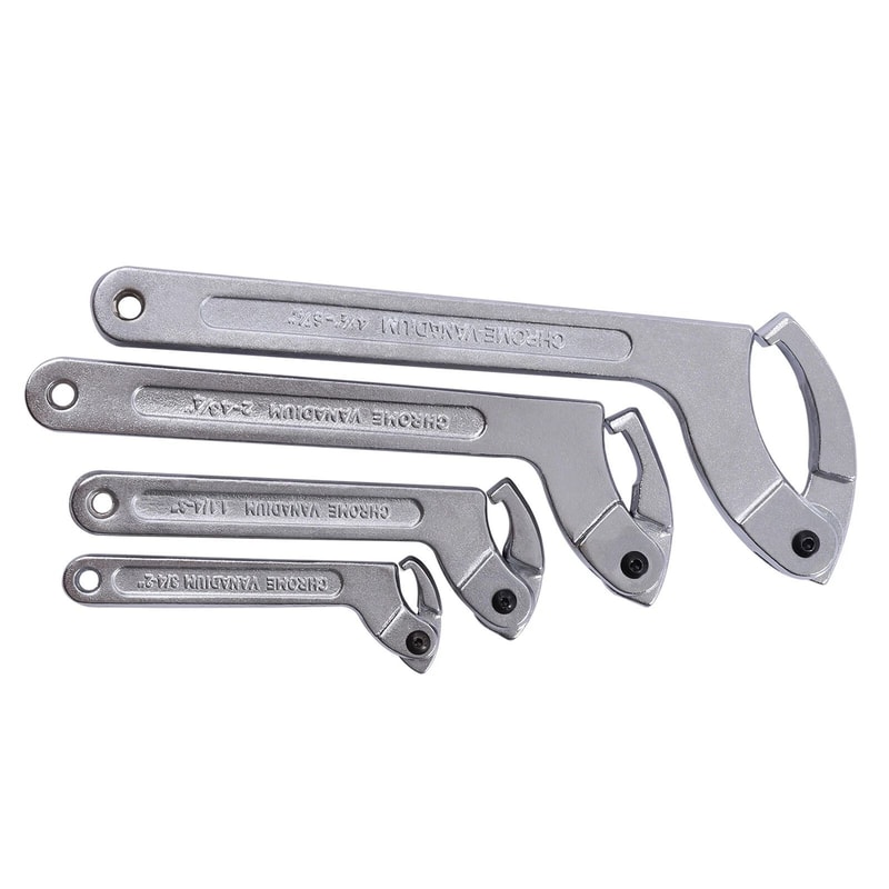 Adjustable Wrench Set For Nut Removal And Tightening Chrome Vanadium Spanner Tools 6