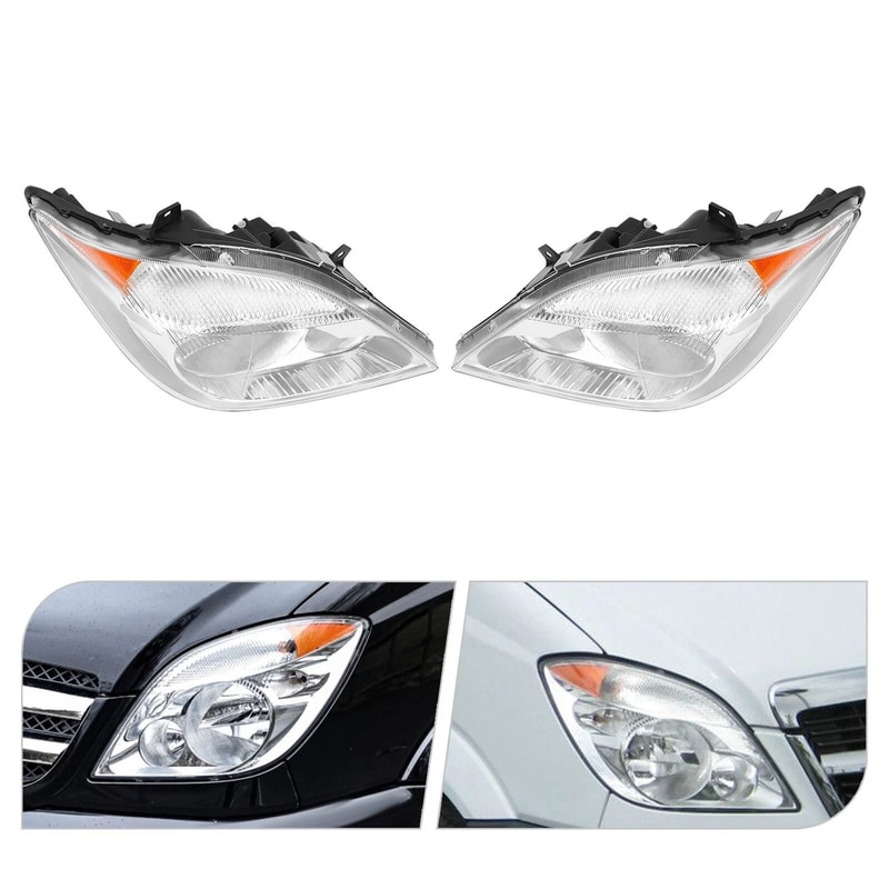 Sprinter Headlights For Dodge Mercedes Freightliner Replacement 10