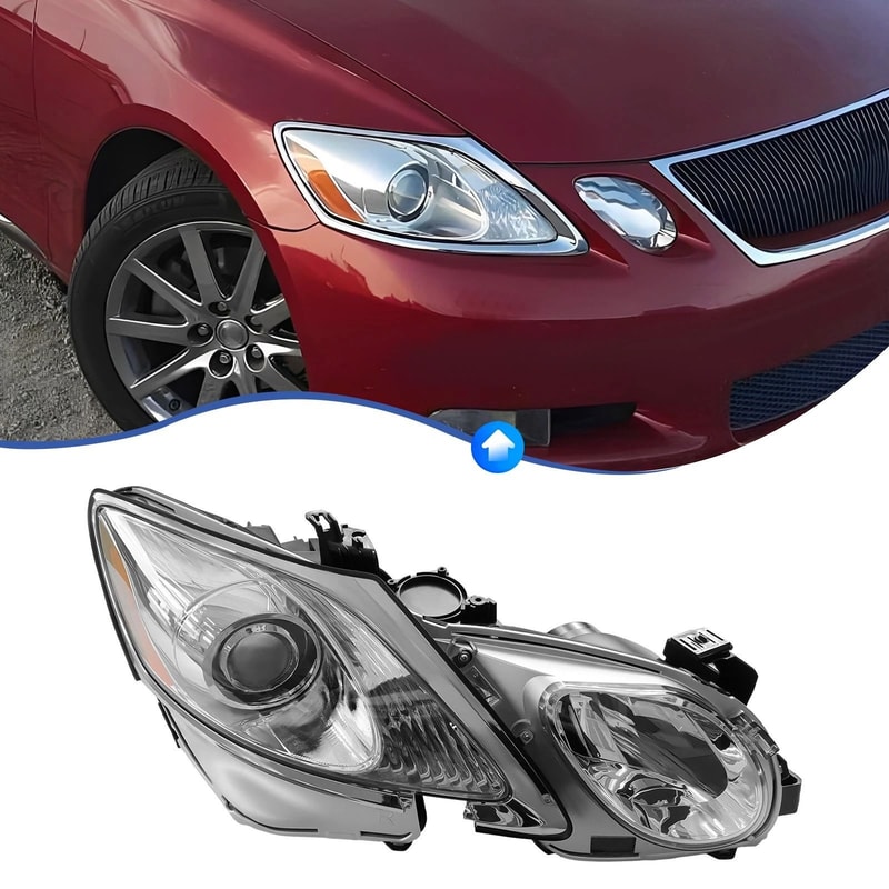 Right Passenger Side Replacement Headlight For Lexus GS OEM Quality Perfect Fit 0