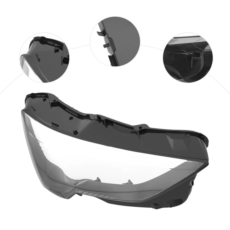 Right Headlight Lens Covers For Audi Q3 Premium Protection Style 11