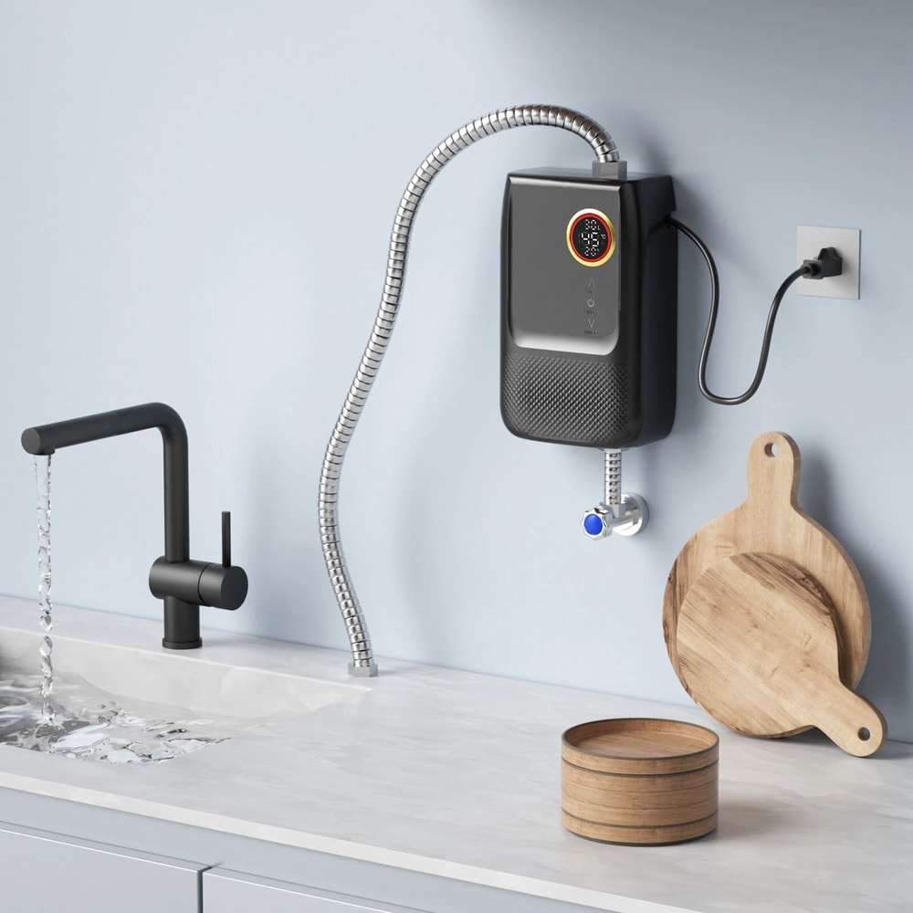 High Efficiency Compact Tankless Electric Water Heater Instant Hot Water 1