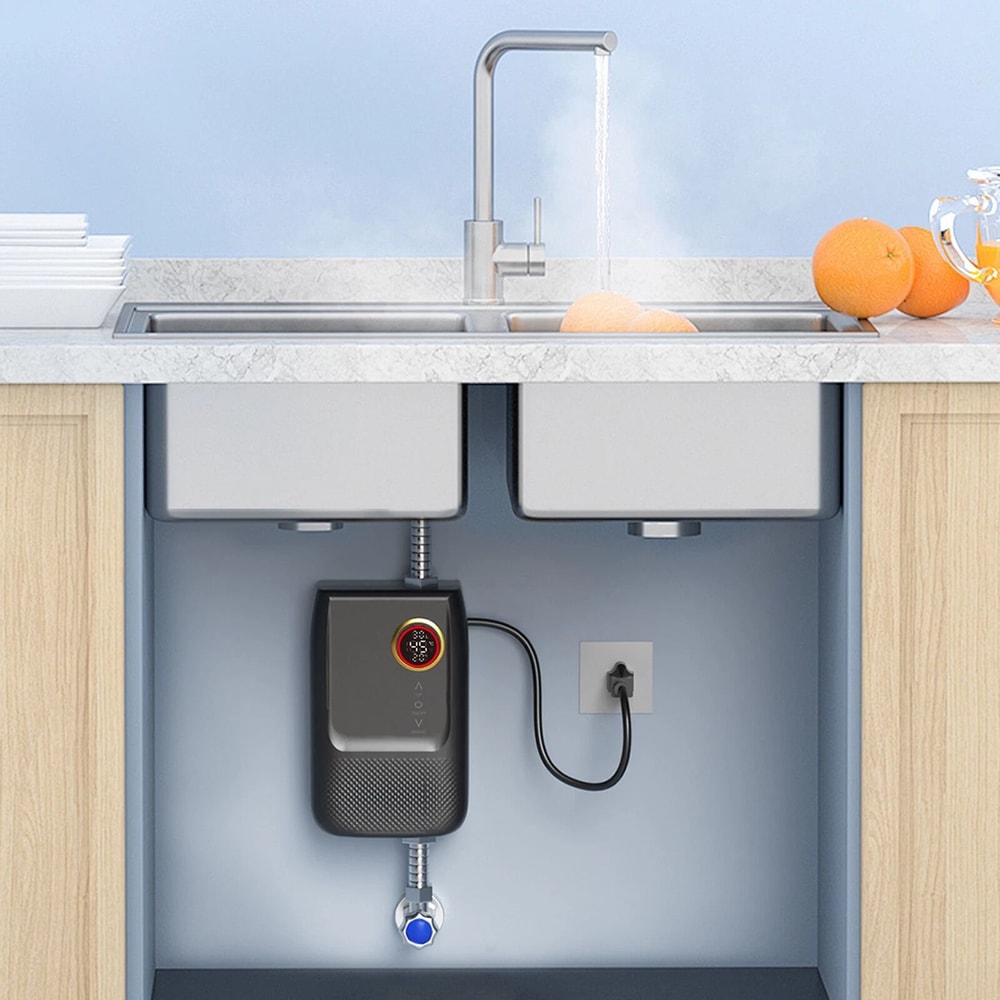 High Efficiency Compact Tankless Electric Water Heater Instant Hot Water 4