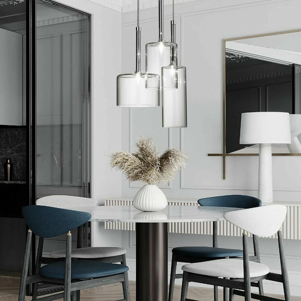 3 Heads Modern LED Chandelier Pendant Light For Dining Room Ceiling 4